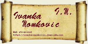 Ivanka Momković vizit kartica